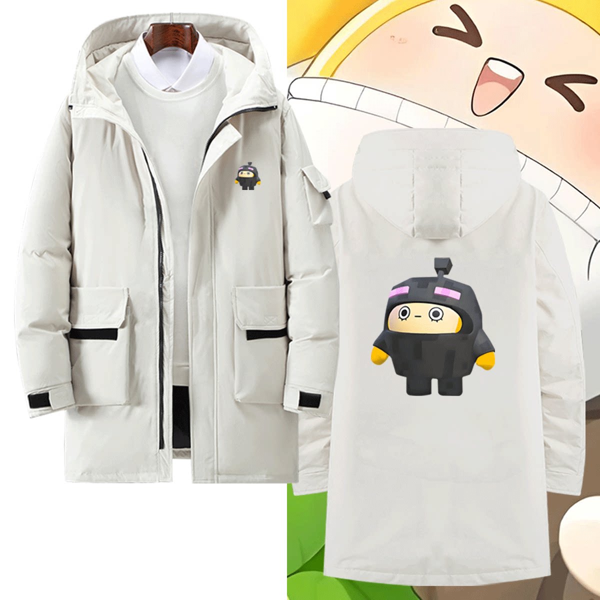 蛋仔派对联名我的世界羽绒服