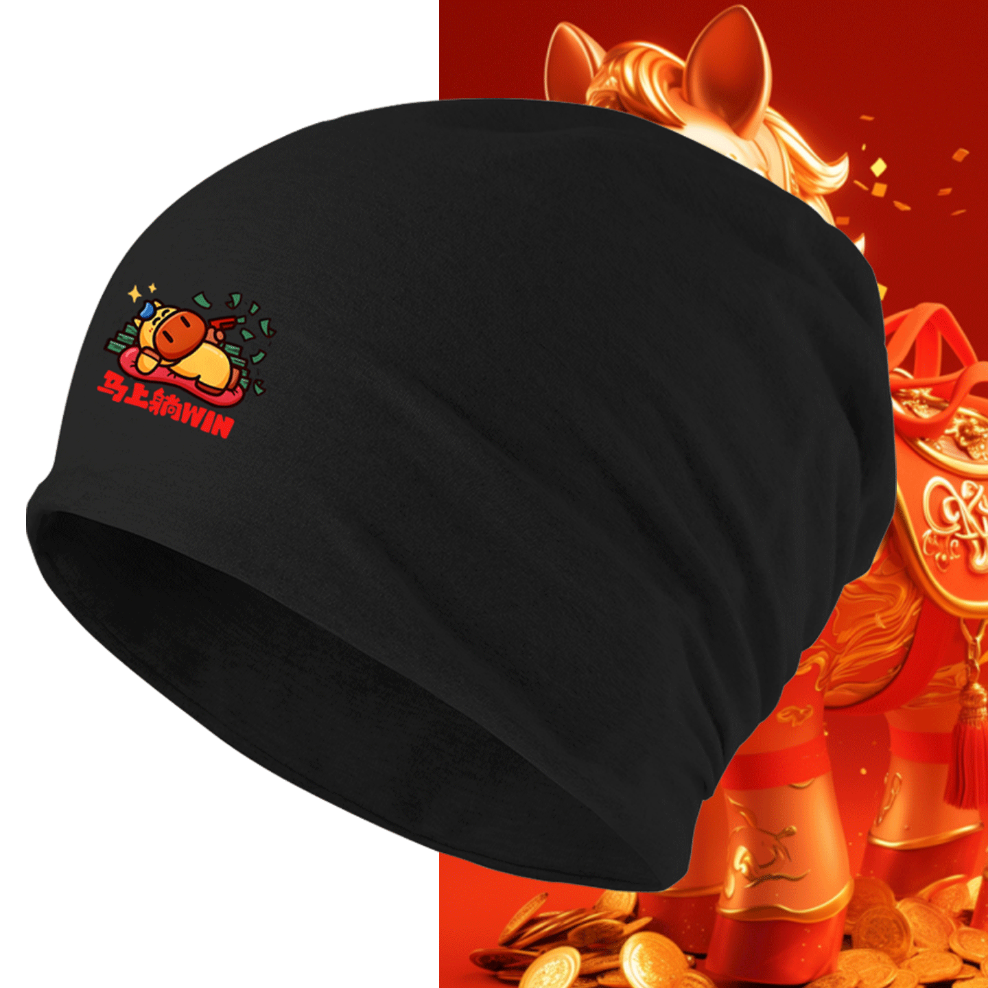 情侣定制头巾堆堆保暖包头帽