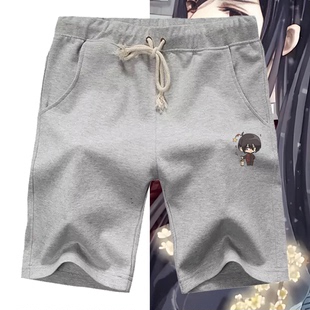 哑舍联名动漫甘罗苏北陆周边休闲男女情侣可定制夏季 五分运动短裤