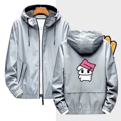情侣可定制连帽开衫夹克外套