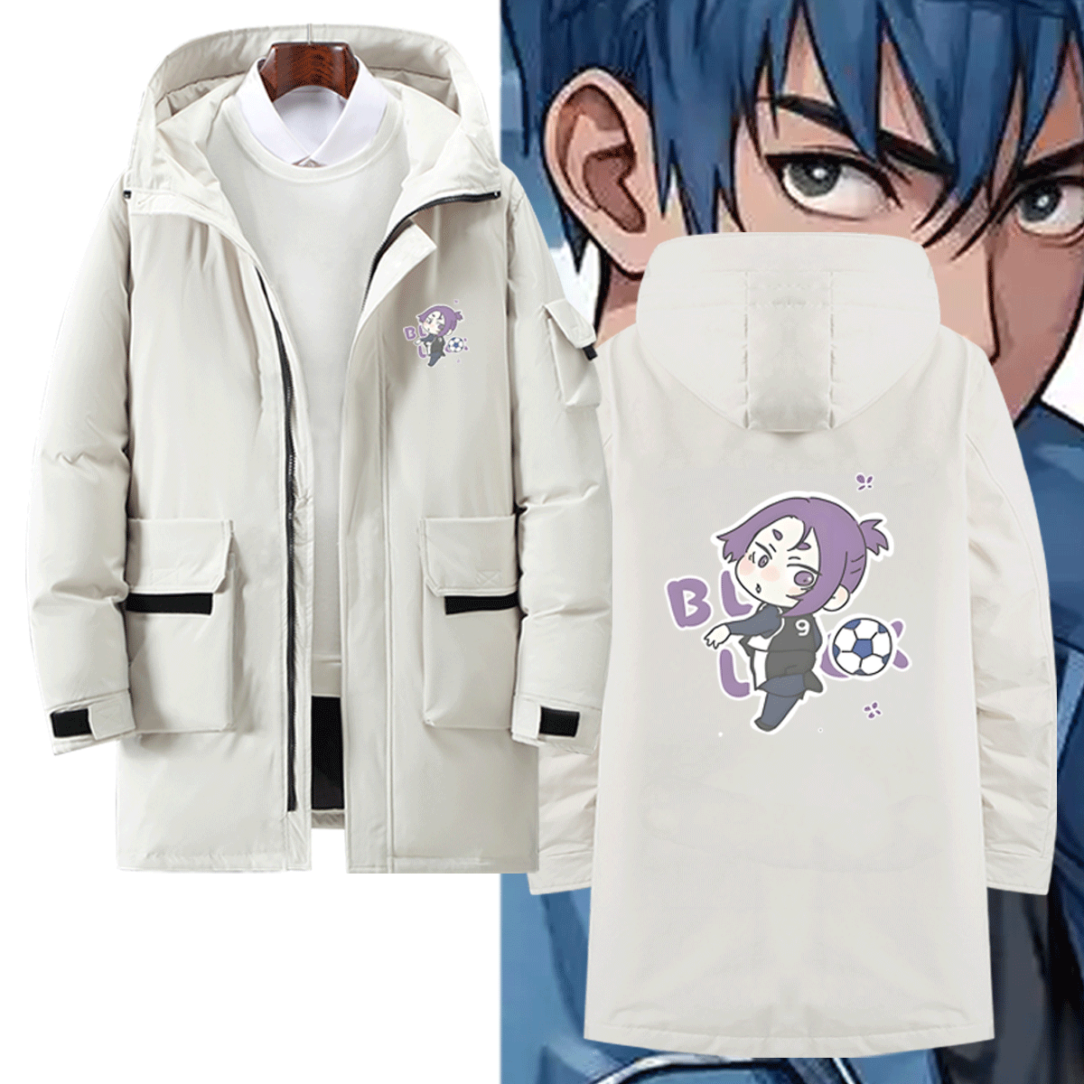 二次元秋冬男休闲冬季保暖羽绒服