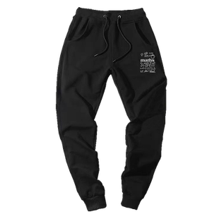 麦克斯韦方程组物理数学公式化学理工学生考试男情侣束口卫裤长裤