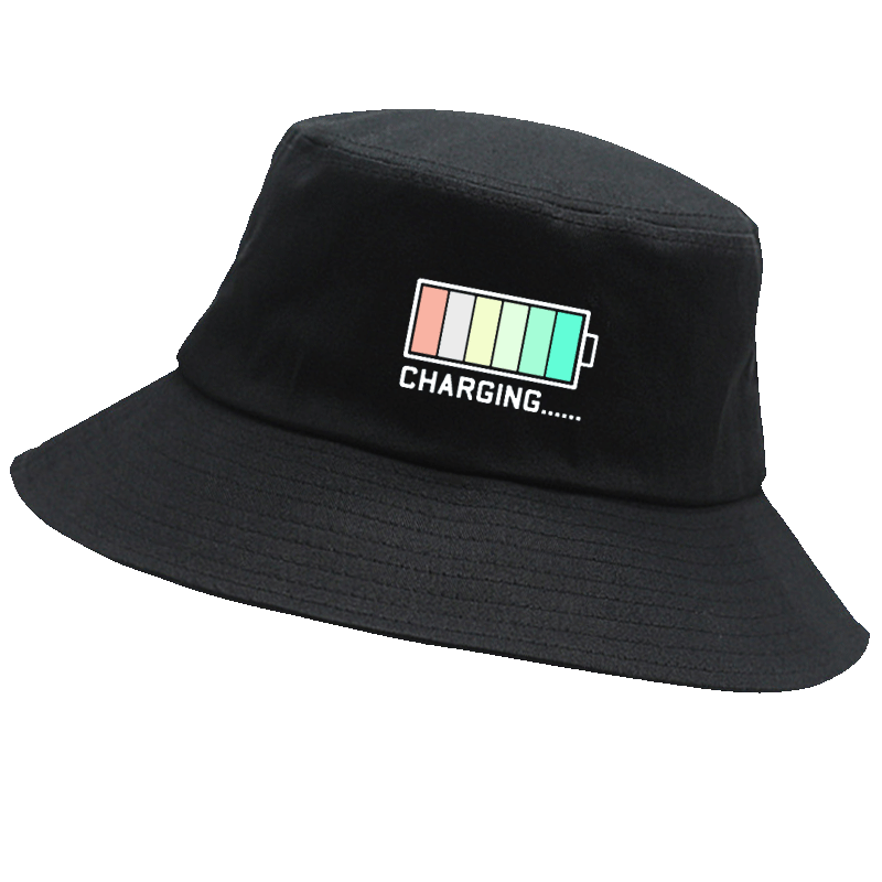 电池用量趣味周一到周五help me恶搞男女休闲定制遮阳盆帽渔夫帽