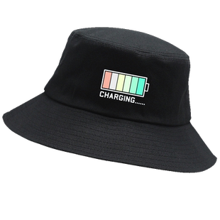 电池用量趣味周一到周五help me恶搞男女休闲定制遮阳盆帽渔夫帽