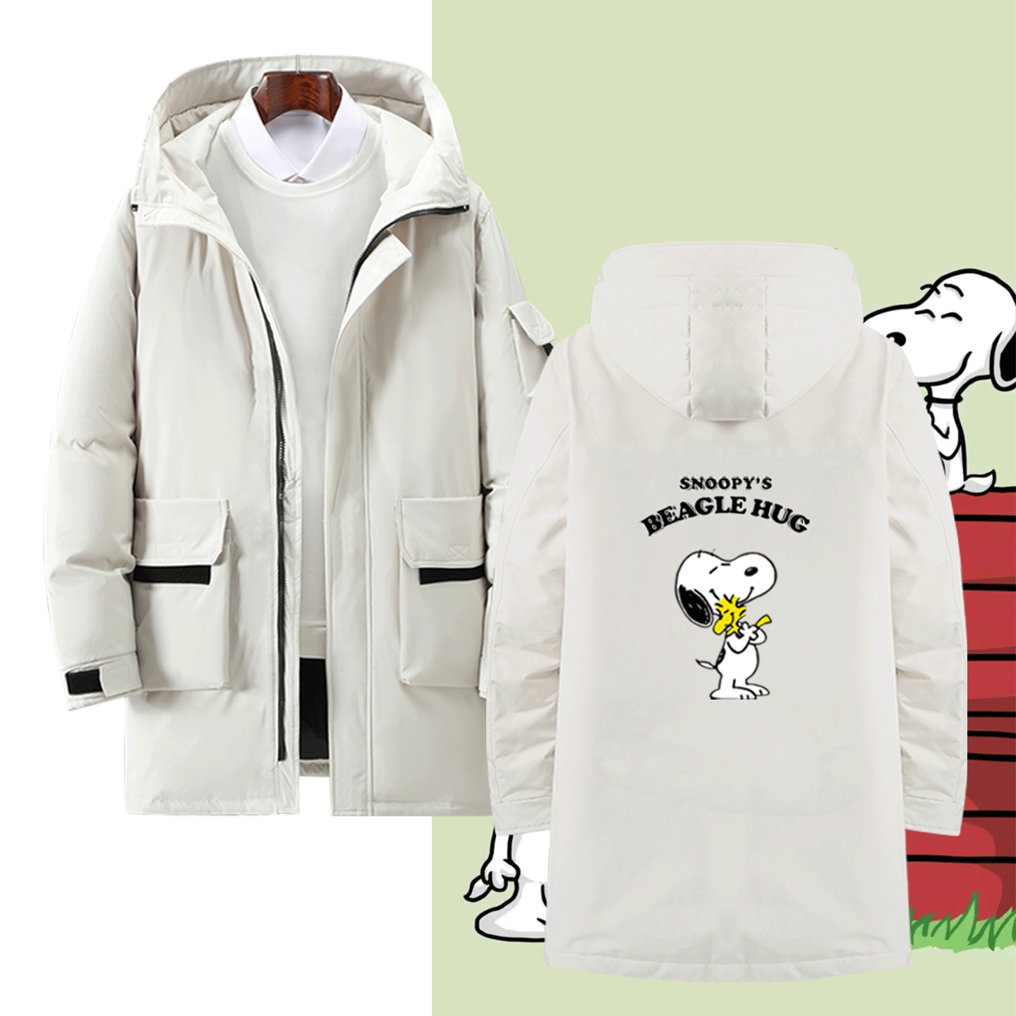 男女二次元休闲百搭可定制羽绒服