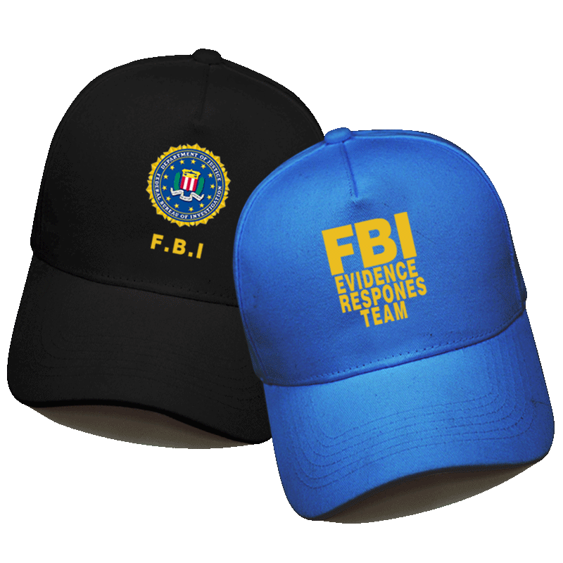 FBI美国联邦调查局特工电影周边帽子遮阳帽休闲男女鸭舌帽棒球帽