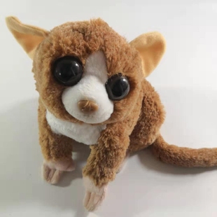 野生动物世界萌宠小鼠狐猴子公仔儿童安抚早教学用品毛绒玩具