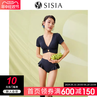 泳衣女小腰精系列显瘦性感温泉分体纯欲泳衣比基尼 sisia2024新款