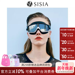 sisia2025新款 泳镜女高清防水防雾近视泳镜男女通用大框专业泳镜
