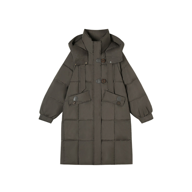 1.20F C 新款韩版时尚轻奢宽松连帽鹅绒中长外套 24C32,女装/女士精品,短外套,淘宝优惠券,粉丝福利购,淘宝优惠卷