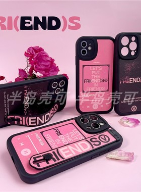 RJINHIT 防弹少年团V手机壳适用于iphone14 15promax 12 11 13 7苹果16 16pro腕带支架软壳定制friends金泰亨