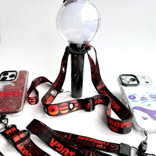 RJINHIT ARIRANG挂绳手机绳斜挎背带绳应援棒痛绳卡套 包挂珠链