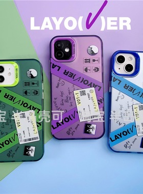 RJINHIT 防弹少年团V金泰亨LAYOVER手机壳SOLO周边适用iphone16 15promax13 14苹果xr三星s23fe s24ultra定制