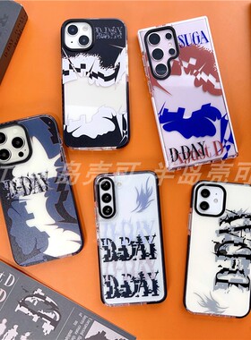 RJINHIT防弹少年团SUGA手机壳D-DAY适用iphone16 14苹果15 13promax三星s24 s23ultra s23fe A55闵玧其agustD