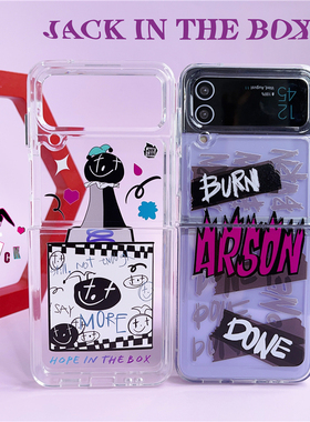 RJINTHI手机保护套防弹少年团bts jhope手机壳适用三星zflip4折叠屏zflip3郑号锡bts周边 z lfip