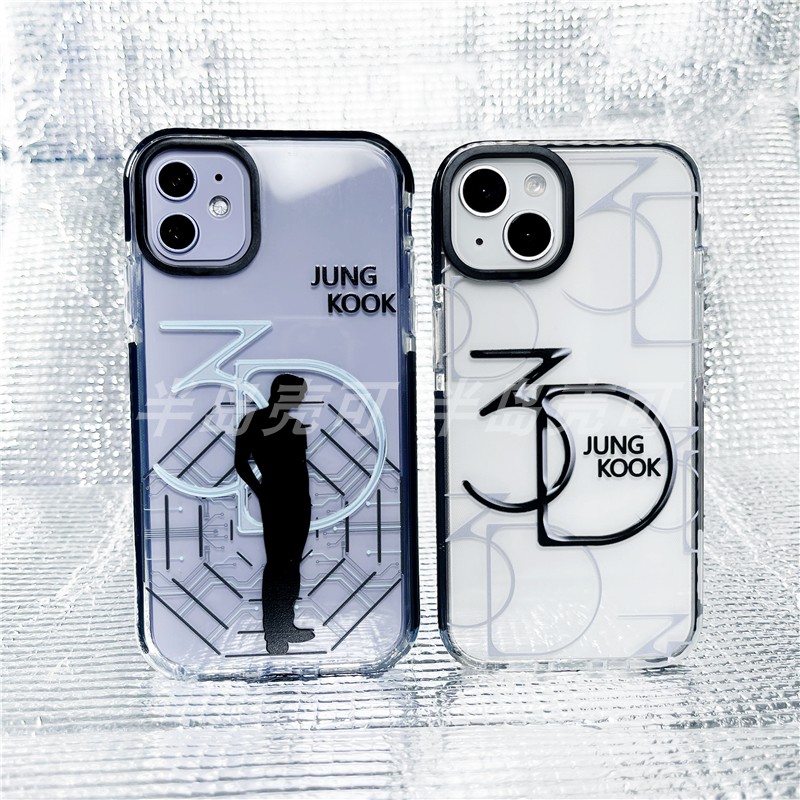 田柾国3D手机壳透明软壳