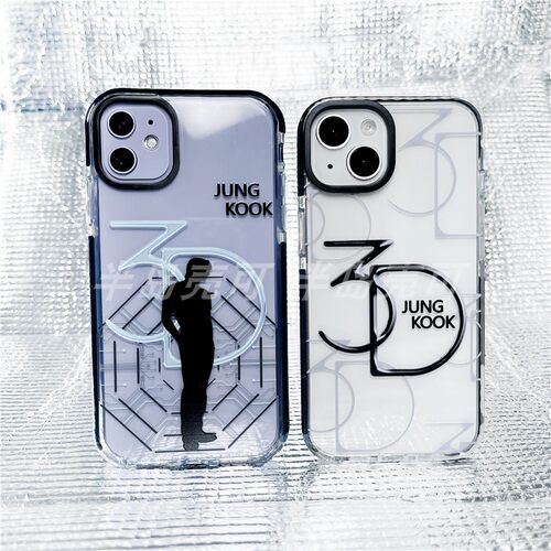 田柾国3D手机壳透明软壳