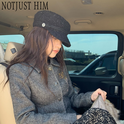 花筏NOTJUSTHIM《Artistic Muse》羊毛银丝肌理感修饰脸型画家帽