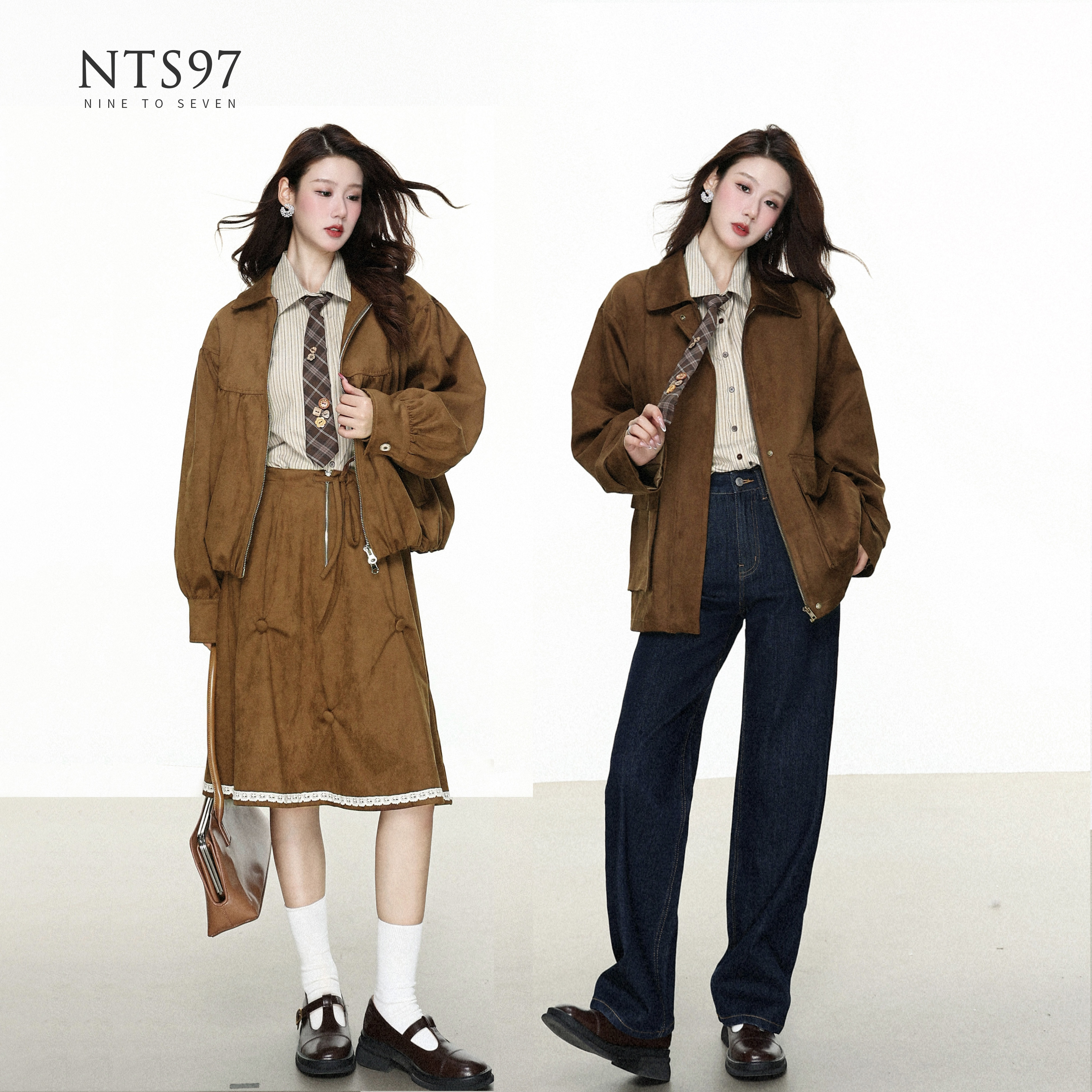 NTS97仿麂皮外套/衬衫/牛仔裤