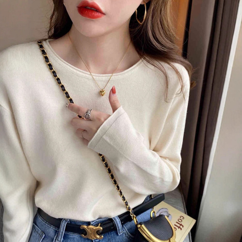 白色打底衫女小香风内搭2025新款