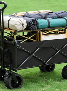 折叠款露营车户外写生手拉车便携多用折叠车手推车Folding camper