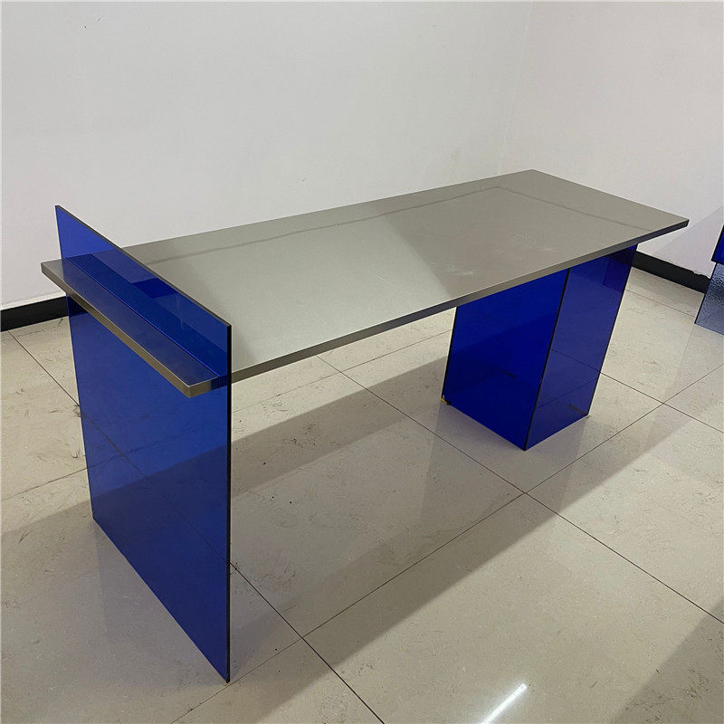 服装店展示架亚克力透明摆件彩色定制潮牌落地式陈列架包包置物架