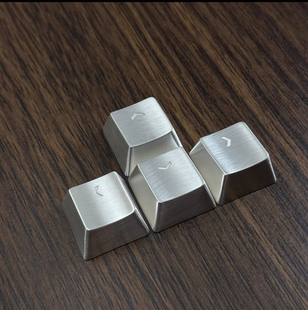 925纯银机械键盘帽定制客制化键帽个新潮流送礼金属键帽上下左右