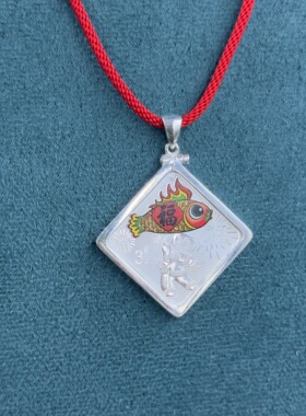 925银订制边框2026年吊坠边框不含币