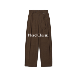 Nord Classic「打褶西裤」25秋冬复古休闲宽松纯色打褶西裤长裤男
