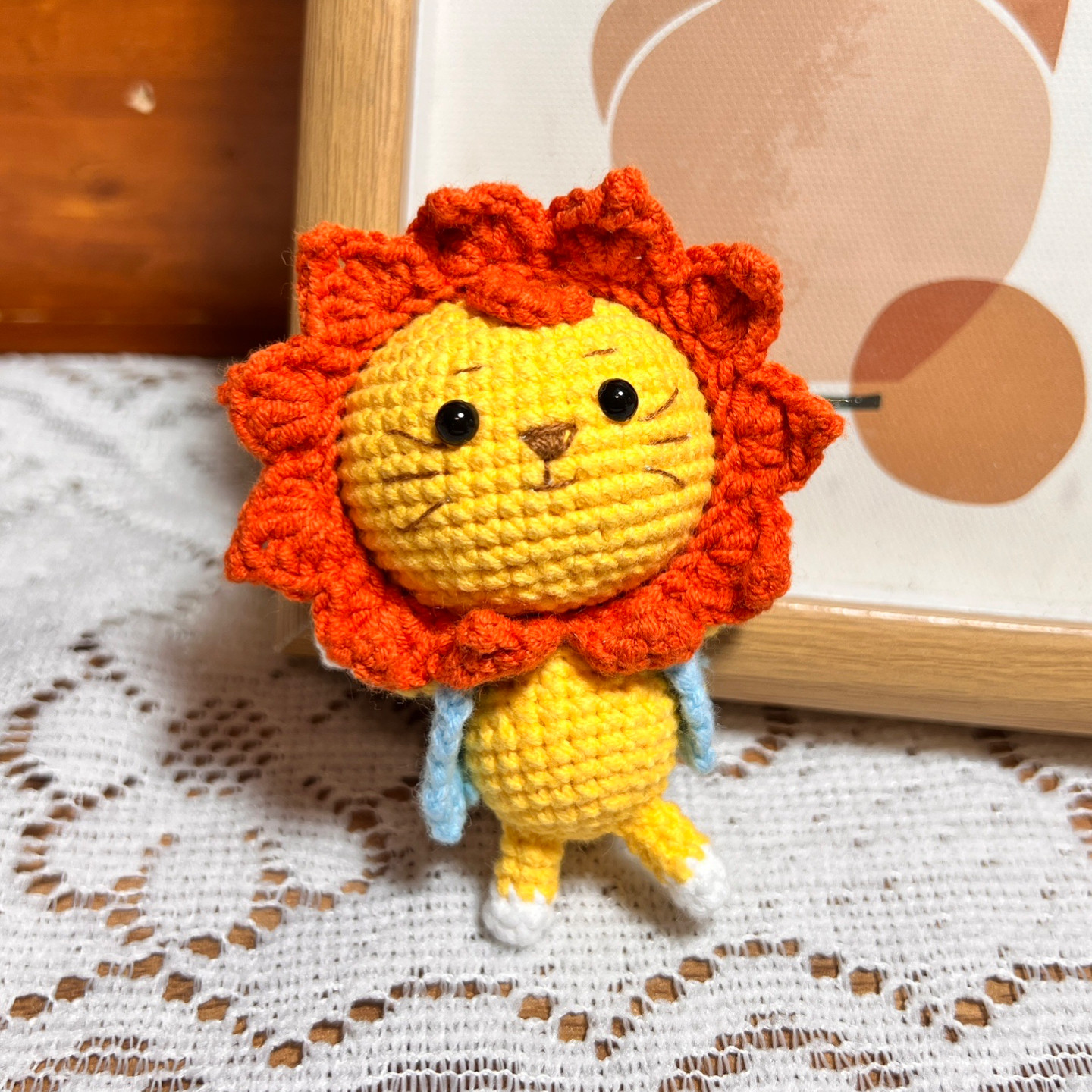 成品手工钩织玩偶小动物毛线针织小狮子包挂件钥匙精美手作包挂,节庆用品/礼品,创意玩偶,淘宝优惠券,粉丝福利购,淘宝优惠卷