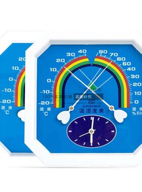 GJWS2080A 八角形 温湿度计 高精度精准温湿表 工业家用医用药店