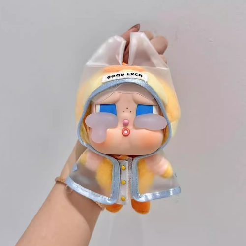 CRYBABY眼泪工厂盲盒13cm哭娃娃衣哭鸭哭鸭保护套哭哭兔防尘雨衣