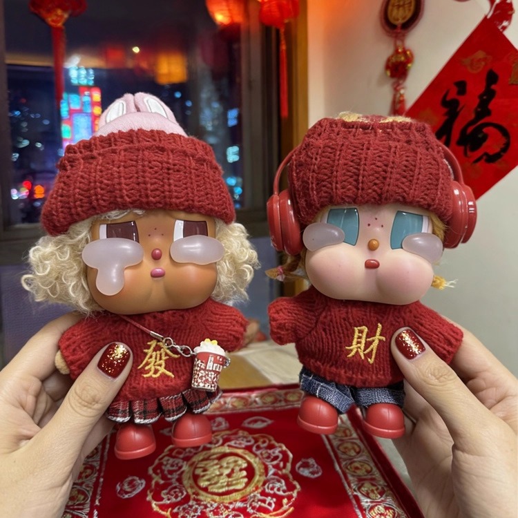 哭娃娃衣crybaby度假咕噜咕噜节日衣服全速启航春节红色喜庆着替