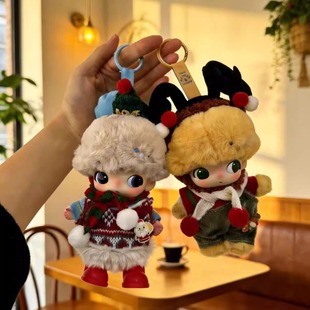 DIMOO娃衣搪胶布鲁托衣服唐老鸭高飞驯鹿套装帽子围巾新年着替