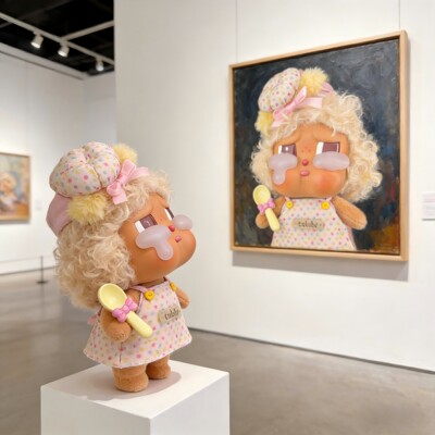 全速启航娃衣crybaby哭娃衣服度假搪胶15cm毛绒公仔波点裙子头饰