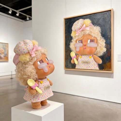 全速启航娃衣crybaby哭娃衣服度假搪胶15cm毛绒公仔波点裙子头饰
