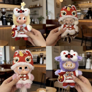 马力全开娃衣心愿马千里马衣服马年通关马开心马红色喜庆醒狮套装