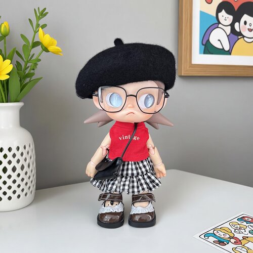 zsiga娃衣BJD1/8分20cm可动人偶molly嘎姐春装贝雷帽裙鞋裙子套装
