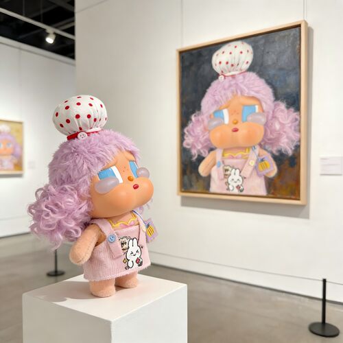 一起冲浪娃衣crybaby哭娃衣服度假搪胶15cm公仔背带裙子头饰套装