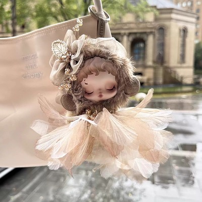 sp光织园二代沐木娃衣冬日乐章10cm毛绒挂件衣服diy裙子发饰头饰