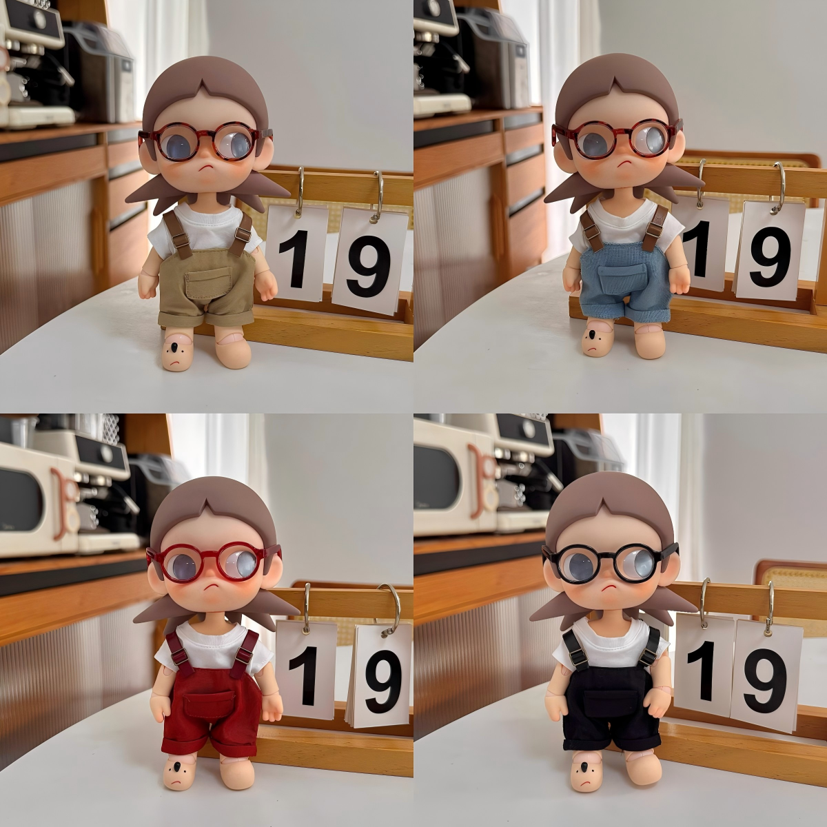 Zsiga向往之处娃衣bjd1/8分20cm衣服嘎姐可动玩偶潮酷背带裤套装