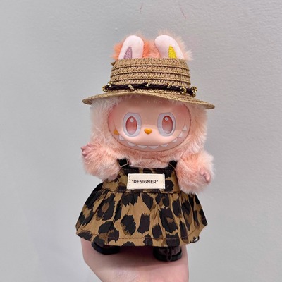 Labubu3.0前方高能娃衣套装三代欢乐裙子拉布布衣服棉花娃着替装