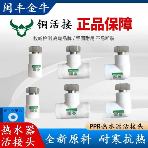 金牛ppr活接热水器活接头