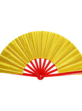 太极功夫扇响扇少年强中国强武术扇子红色双面儿童朗诵舞蹈表演扇