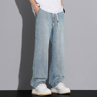 Loose straight-leg jeans for men 2026 new autumn trend American high street workwear wide-leg casual pants for men thumbnail 7