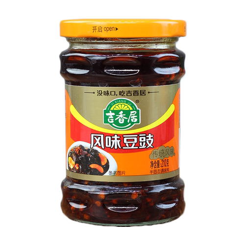 280g吉香居风味豆豉 香辣酱四川特产炒菜料拌饭拌面下饭辣椒酱