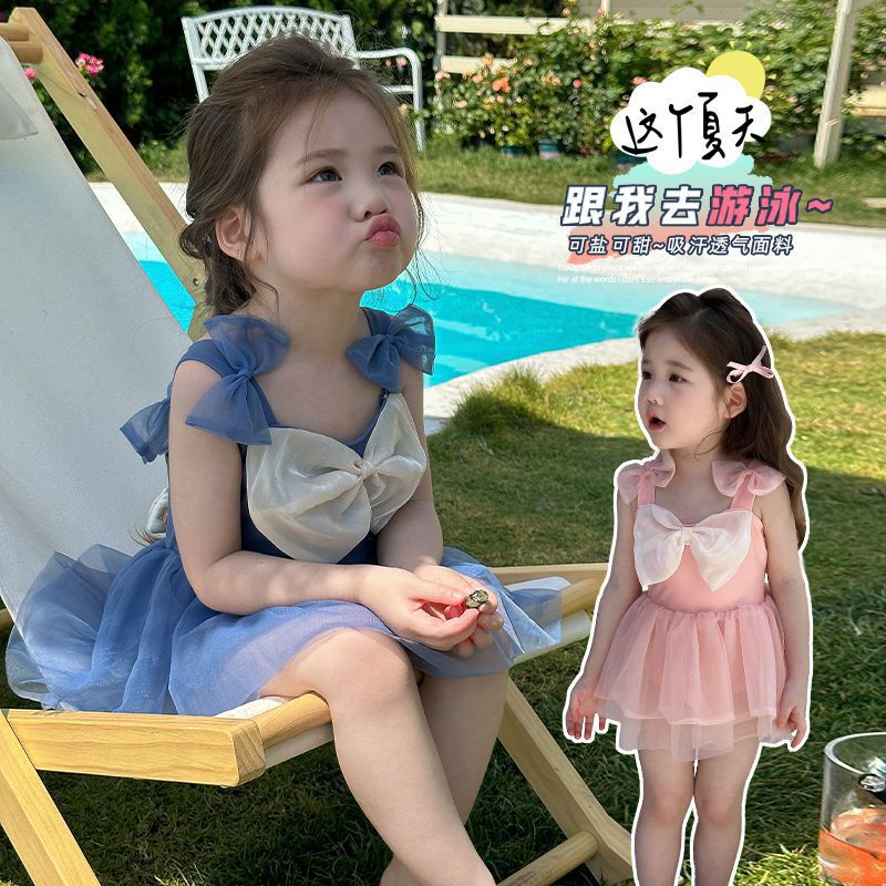 2025新款女童泳衣宝宝泳装女宝3/2岁女孩洋气连体可爱公主风小童