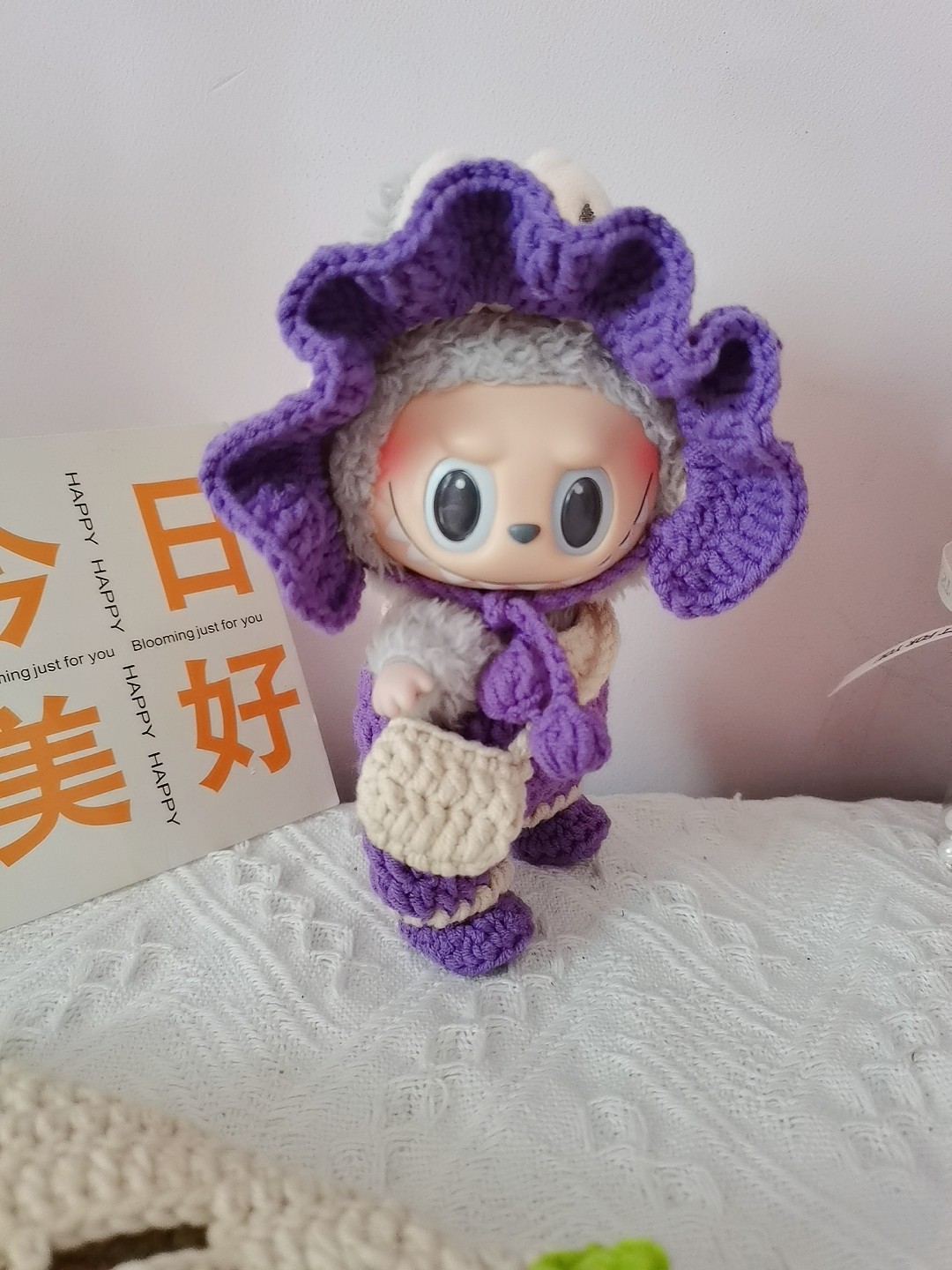 静恩手作diy纯手工钩织拉布布DIY编织材料包