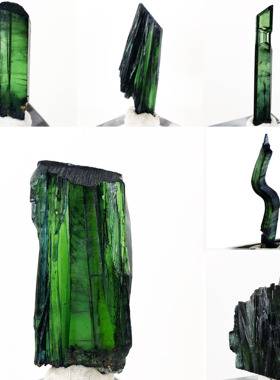 天然巴西蓝铁矿原石绿色水晶矿物晶体标本教学收藏儿童礼物小摆件