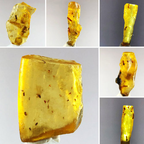 天然水晶柯巴脂琥珀原石矿物晶体地质科学课教学标本宠石把玩摆件 - 封面
